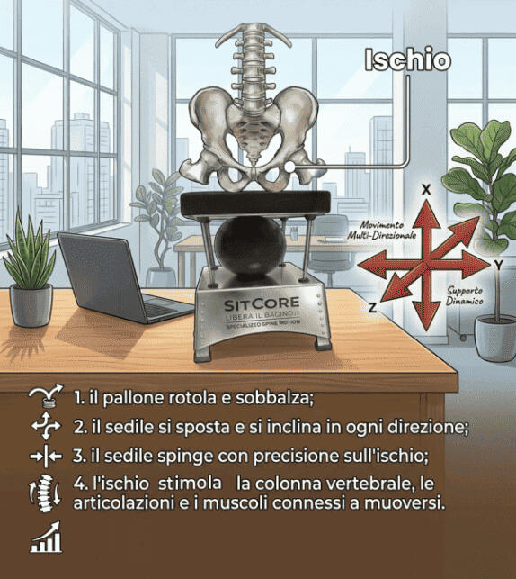 effetti di SitCore, Postural Support, Crowdfunding, Wellness Technology